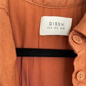 Dissh orange midi dress